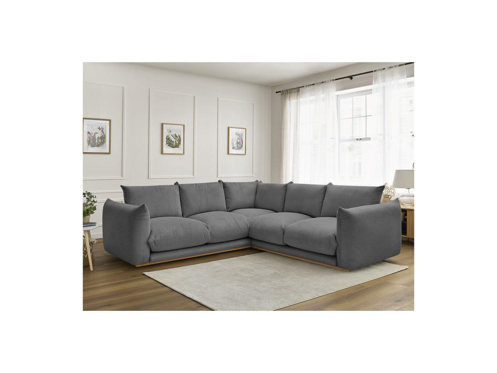 Ernest - Fixed Corner Sofa - Corduroy Fabric