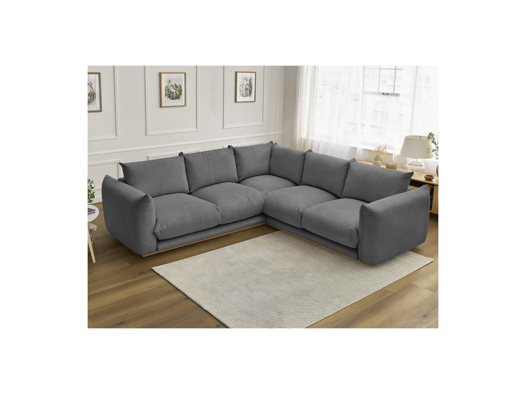 Ernest - Fixed Corner Sofa - Corduroy Fabric