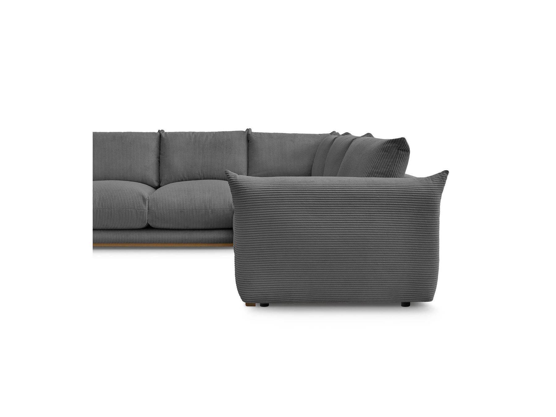 Ernest - Fixed Corner Sofa - Corduroy Fabric