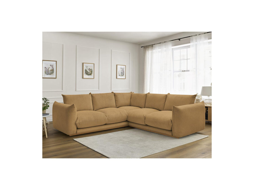 Ernest - Fixed Corner Sofa - Corduroy Fabric