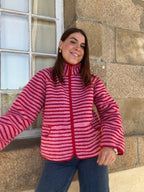 Carmen Striped Fleece Jacket