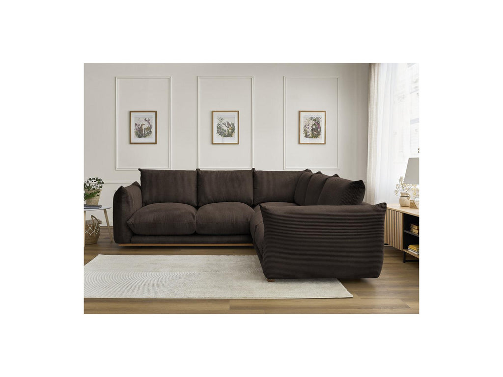 Ernest - Fixed Corner Sofa - Corduroy Fabric