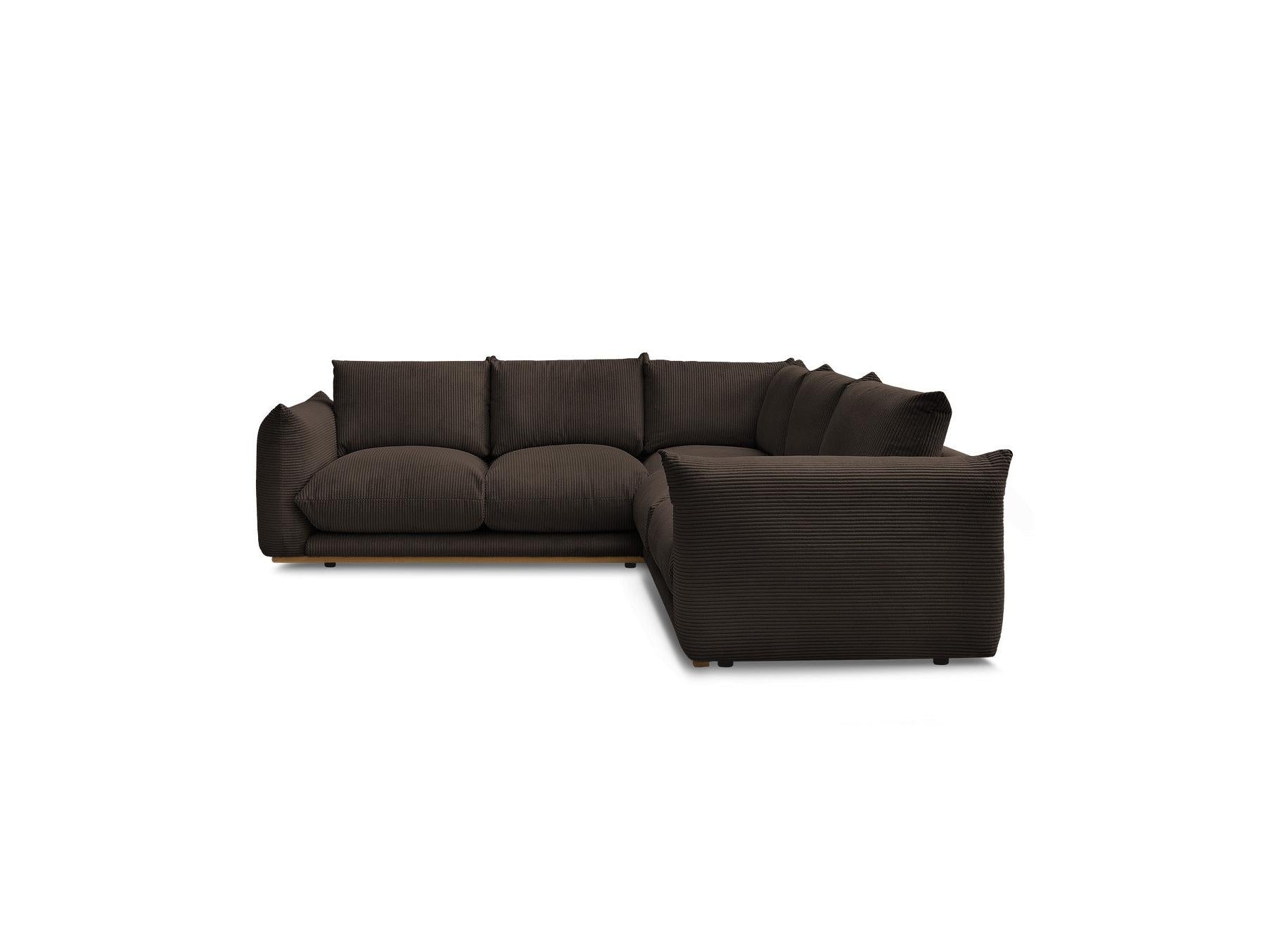 Ernest - Fixed Corner Sofa - Corduroy Fabric