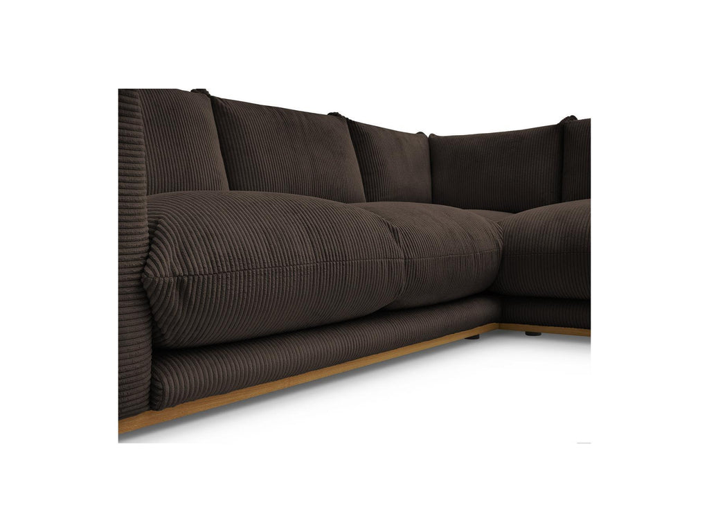 Ernest - Fixed Corner Sofa - Corduroy Fabric