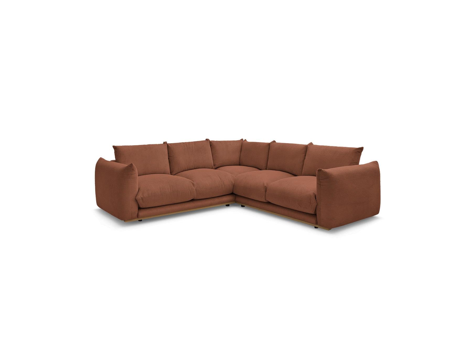 Ernest - Fixed Corner Sofa - Corduroy Fabric