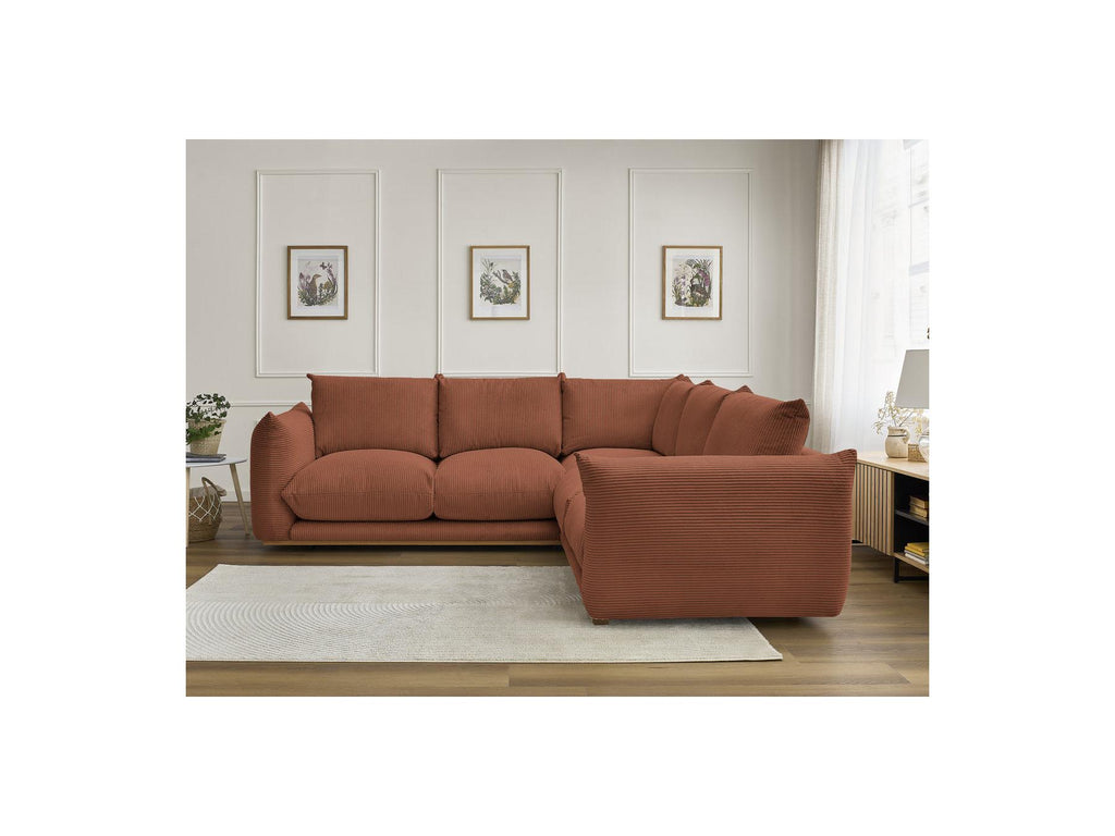 Ernest - Fixed Corner Sofa - Corduroy Fabric