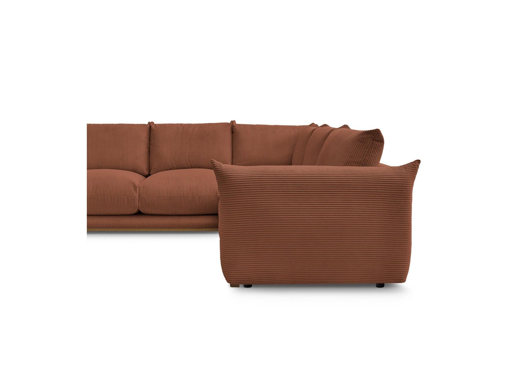 Ernest - Fixed Corner Sofa - Corduroy Fabric