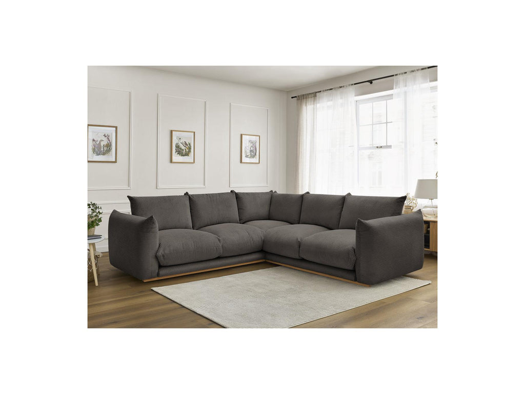 Ernest - Fixed Corner Sofa - Corduroy Fabric
