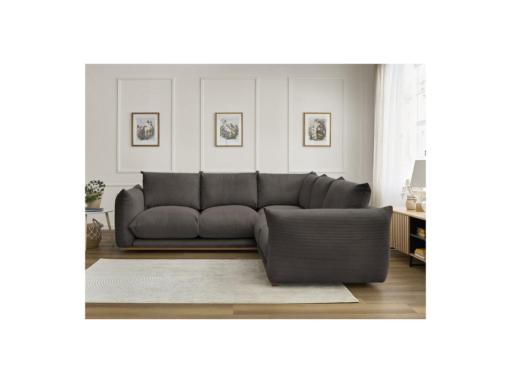 Ernest - Fixed Corner Sofa - Corduroy Fabric