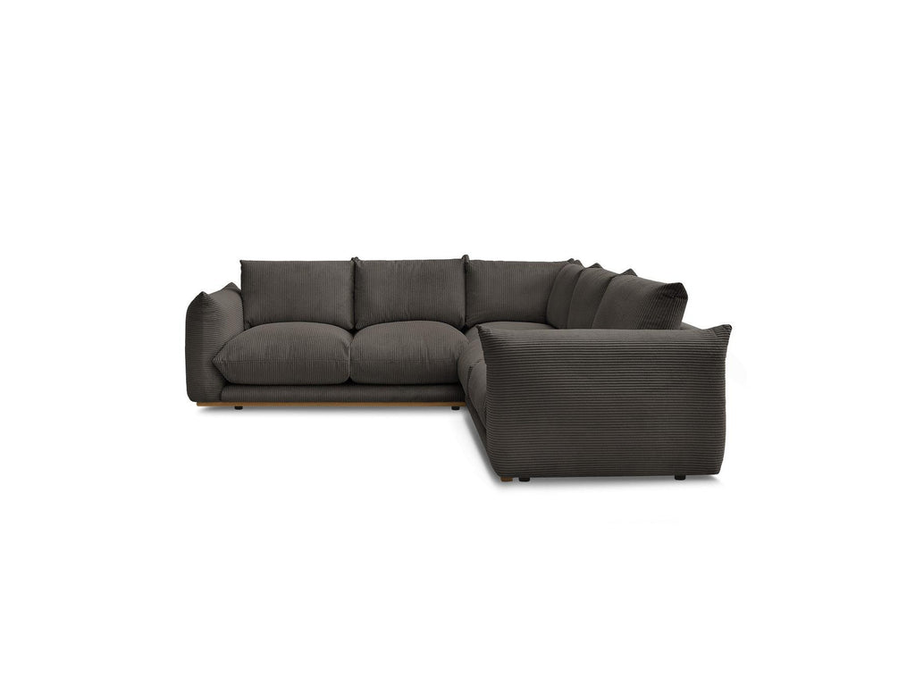 Ernest - Fixed Corner Sofa - Corduroy Fabric