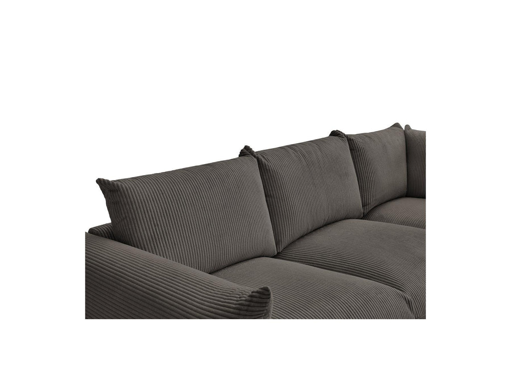 Ernest - Fixed Corner Sofa - Corduroy Fabric
