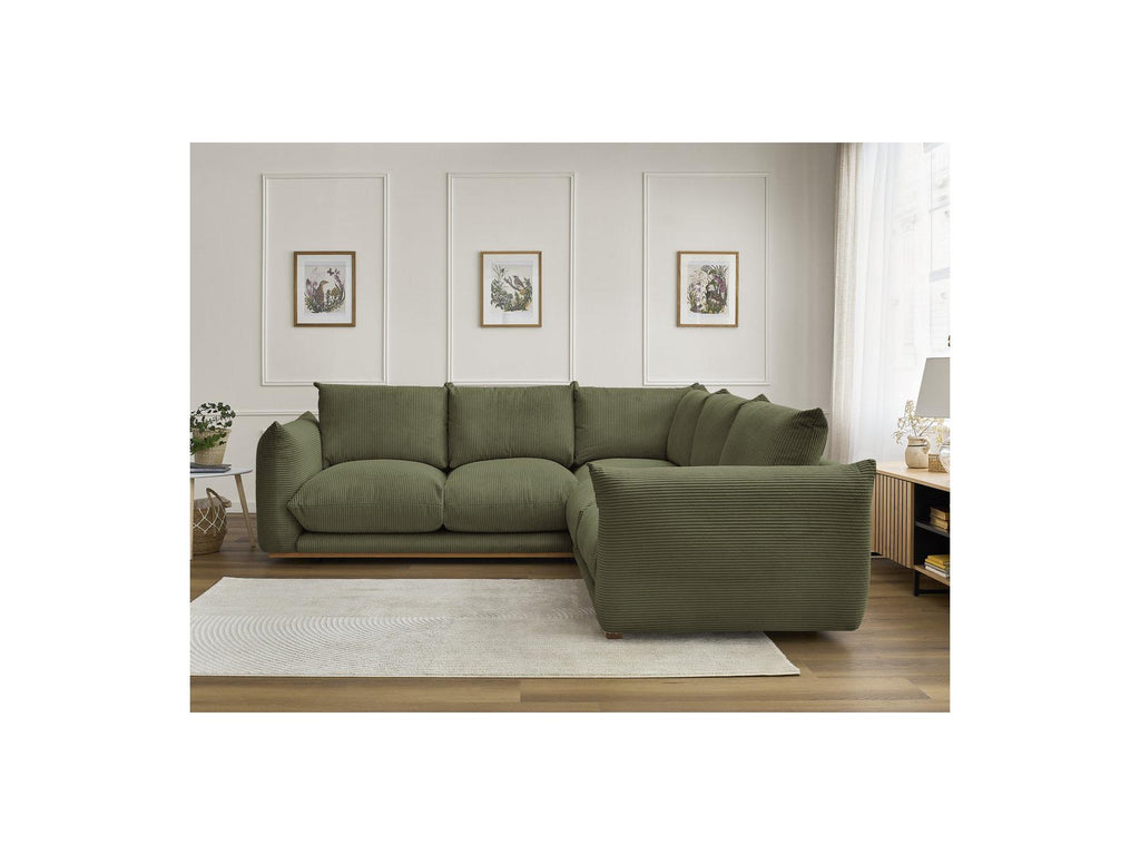 Ernest - Fixed Corner Sofa - Corduroy Fabric
