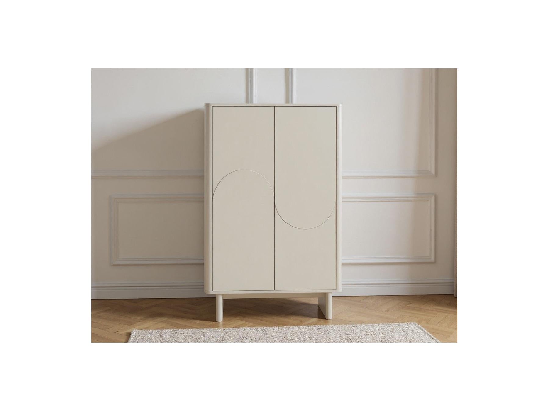 Esteban - Buffet Haut 2 Portes - Formes Géométriques