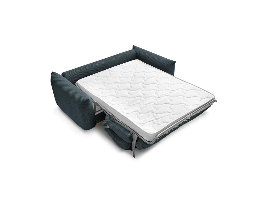 Ernest - Canapé Droit Convertible 3 Places - Tissu Velours Côtelé