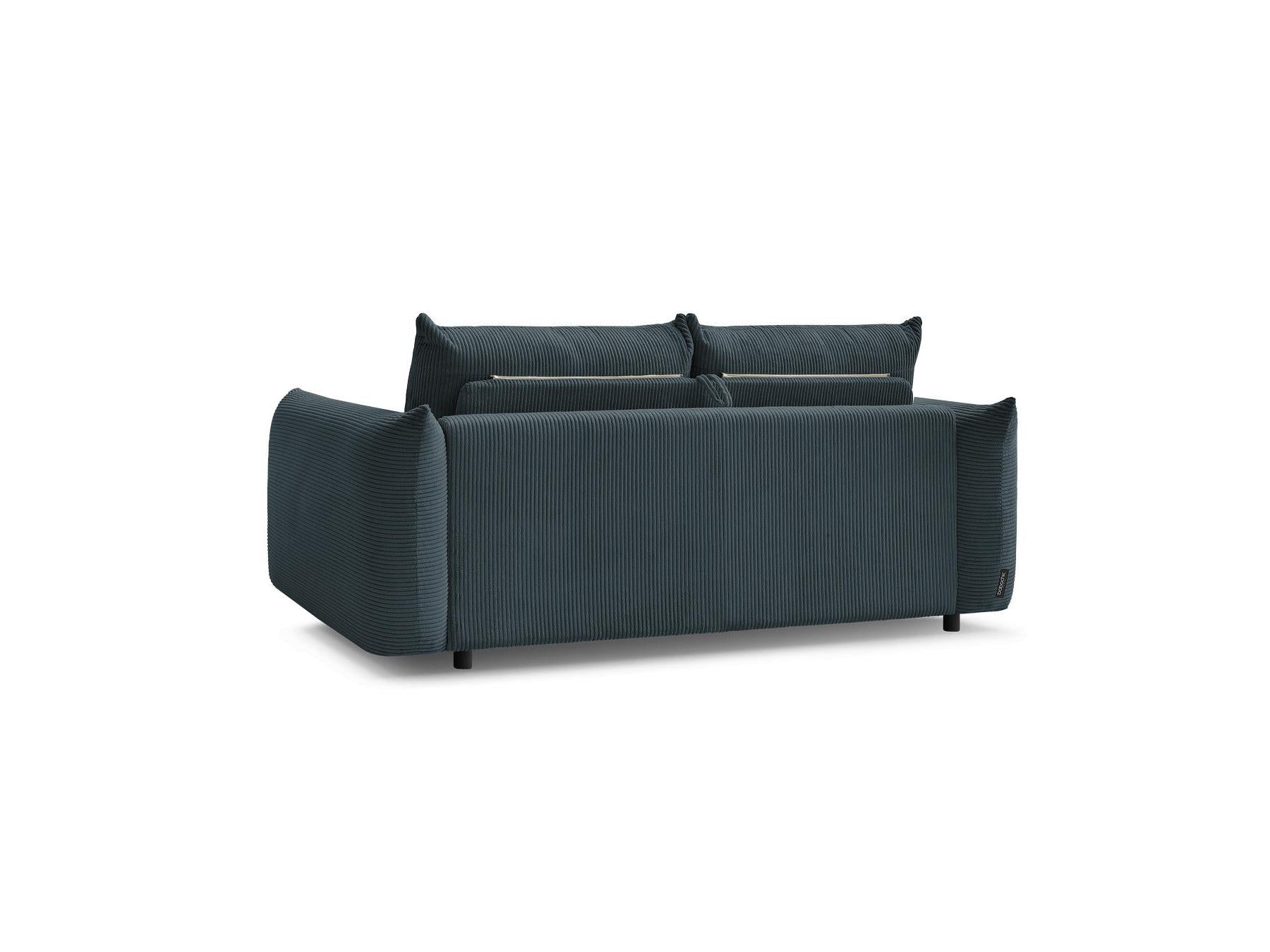Ernest - Canapé Droit Convertible 3 Places - Tissu Velours Côtelé