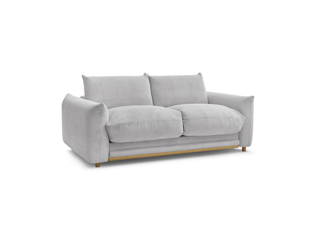 Ernest - Canapé Droit Convertible 3 Places - Tissu Velours Côtelé