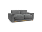 Ernest - Canapé Droit Convertible 3 Places - Tissu Velours Côtelé