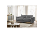 Ernest - Canapé Droit Convertible 3 Places - Tissu Velours Côtelé