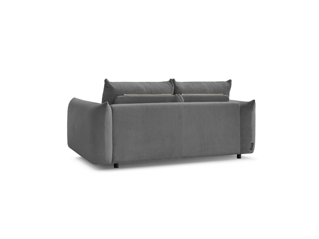 Ernest - Canapé Droit Convertible 3 Places - Tissu Velours Côtelé
