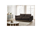 Ernest - Canapé Droit Convertible 3 Places - Tissu Velours Côtelé