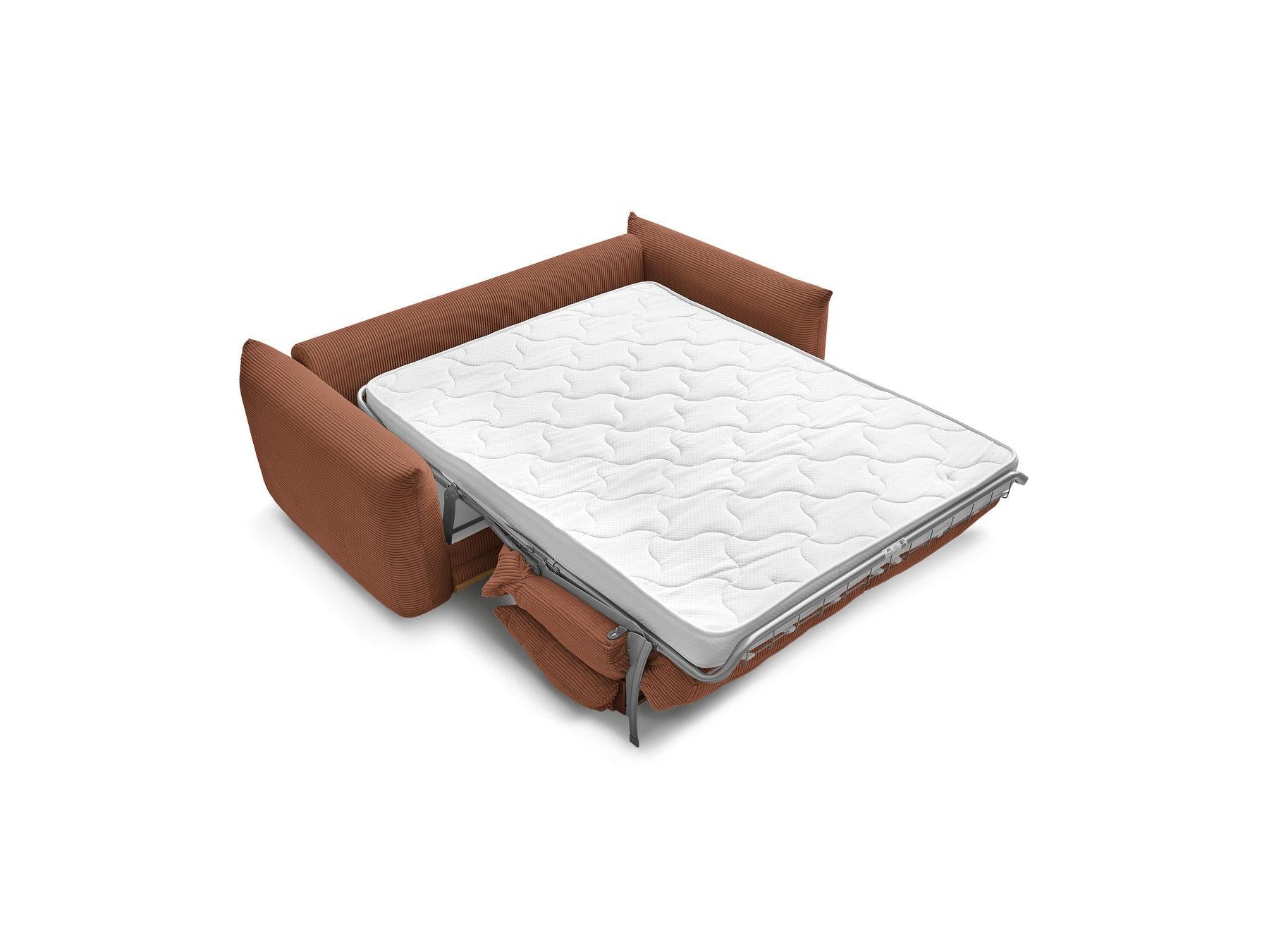 Ernest - Canapé Droit Convertible 3 Places - Tissu Velours Côtelé