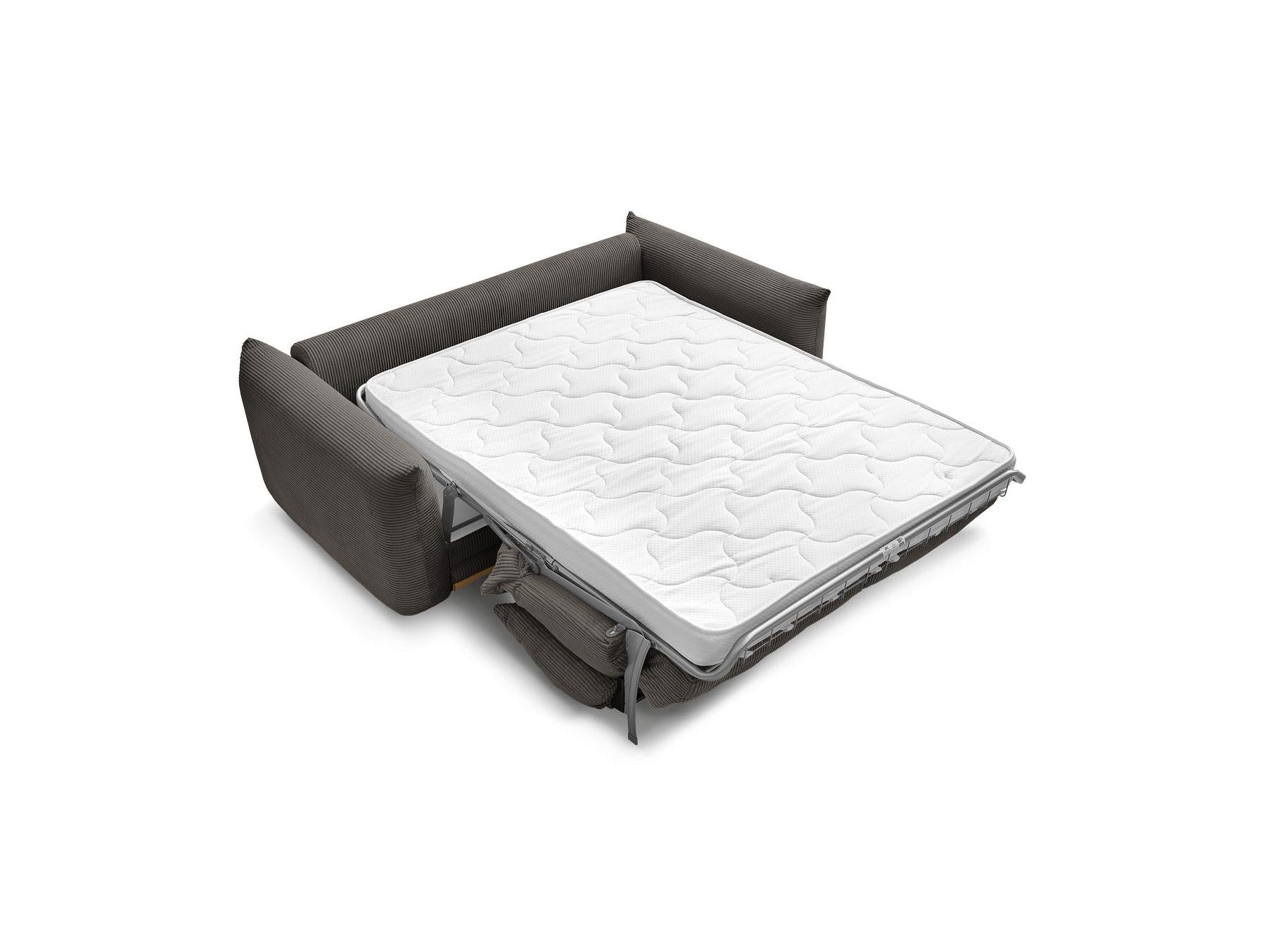 Ernest - Canapé Droit Convertible 3 Places - Tissu Velours Côtelé