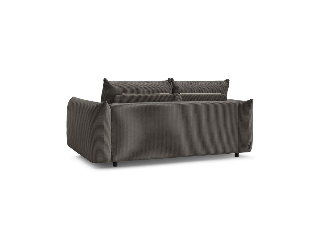 Ernest - Canapé Droit Convertible 3 Places - Tissu Velours Côtelé