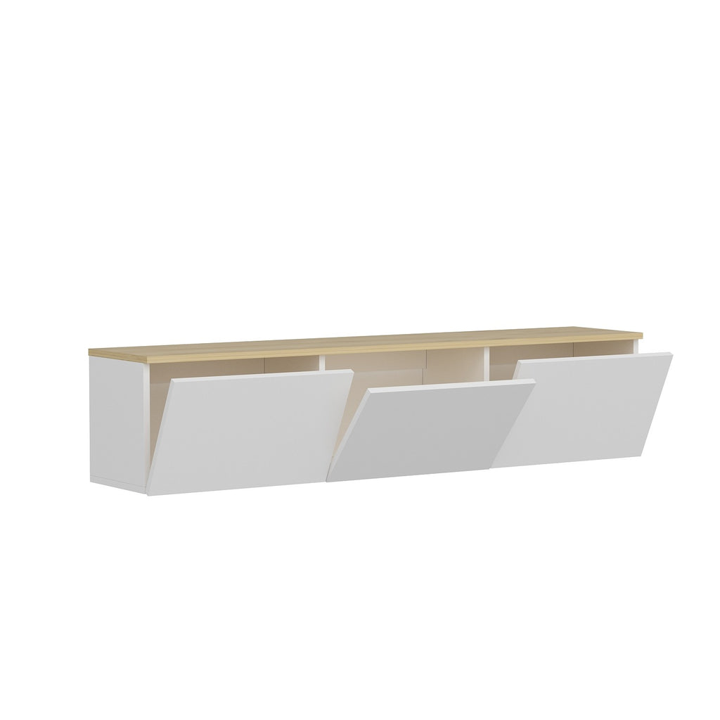 Mueble de TV Neon - Blanco / Roble