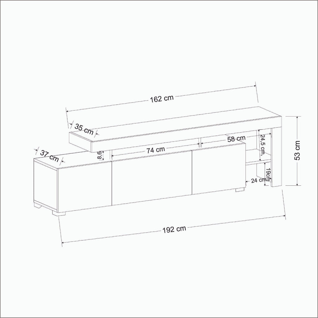 TV Units Beliz - White