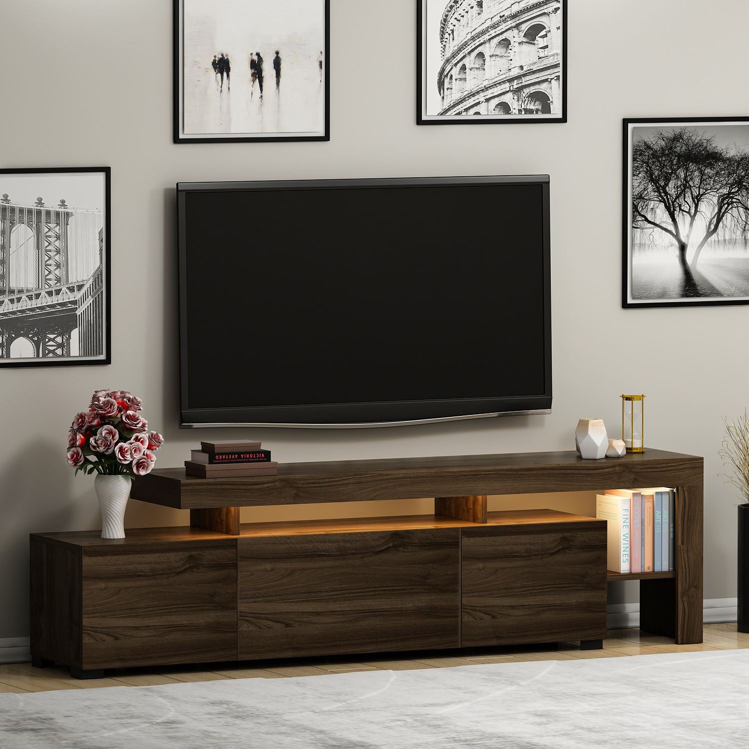 Mueble TV Beliz - Nogal