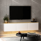 Meuble Tv Neon - Blanc / Chêne