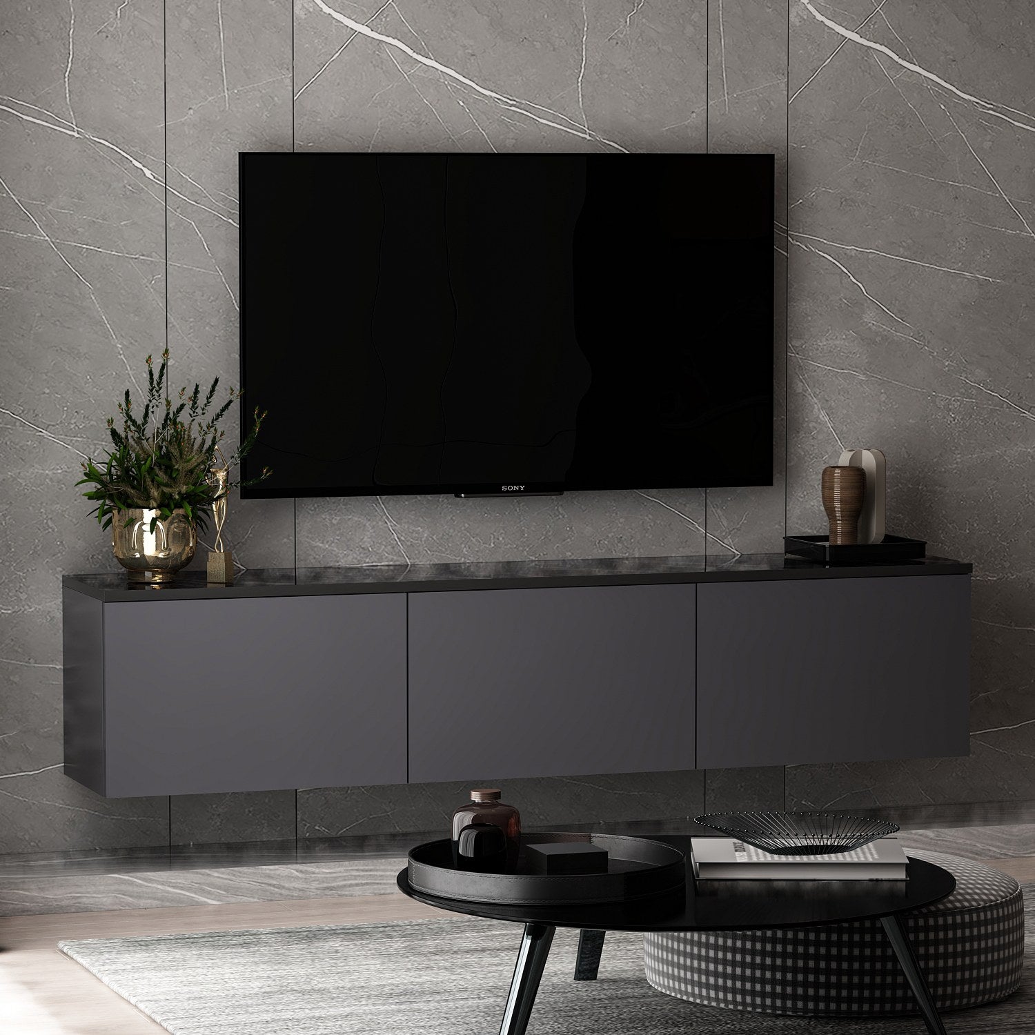 Mueble TV Neon - Antracita