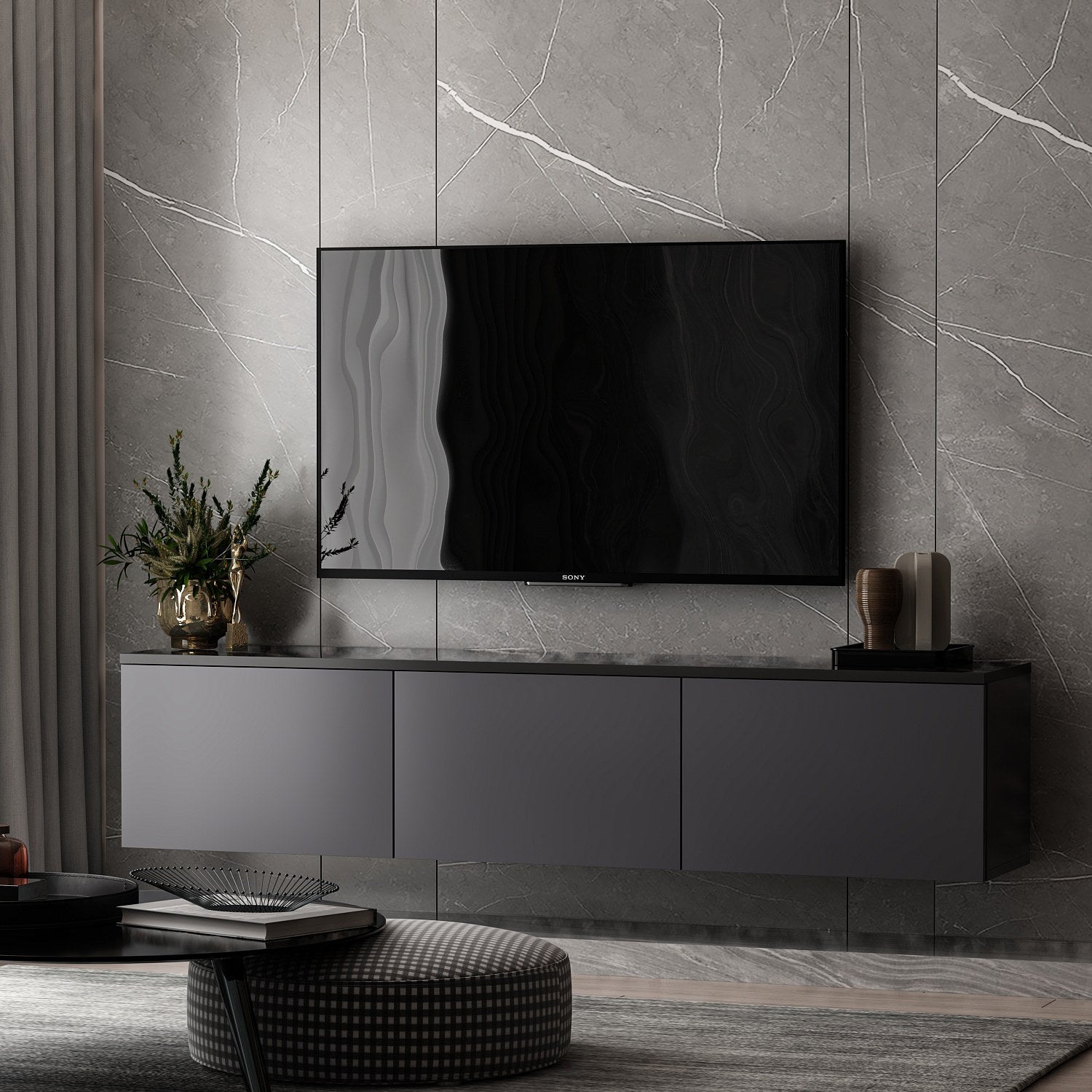 Mueble TV Neon - Antracita