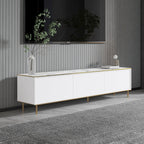 Muebles de TV Imaj - Mármol Blanco / Dorado