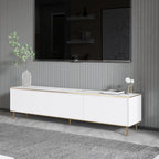 Muebles de TV Imaj - Mármol Blanco / Dorado