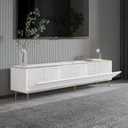 Muebles de TV Imaj - Mármol Blanco / Dorado