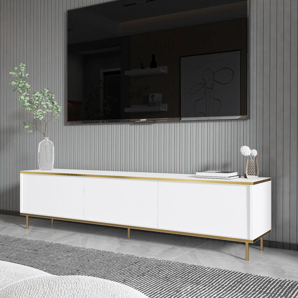 TV Units Imaj - White / Gold