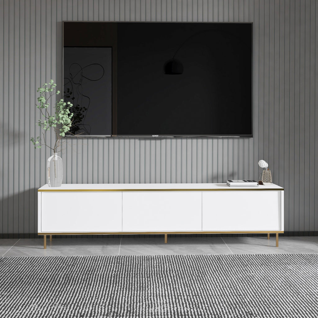 TV Units Imaj - White / Gold