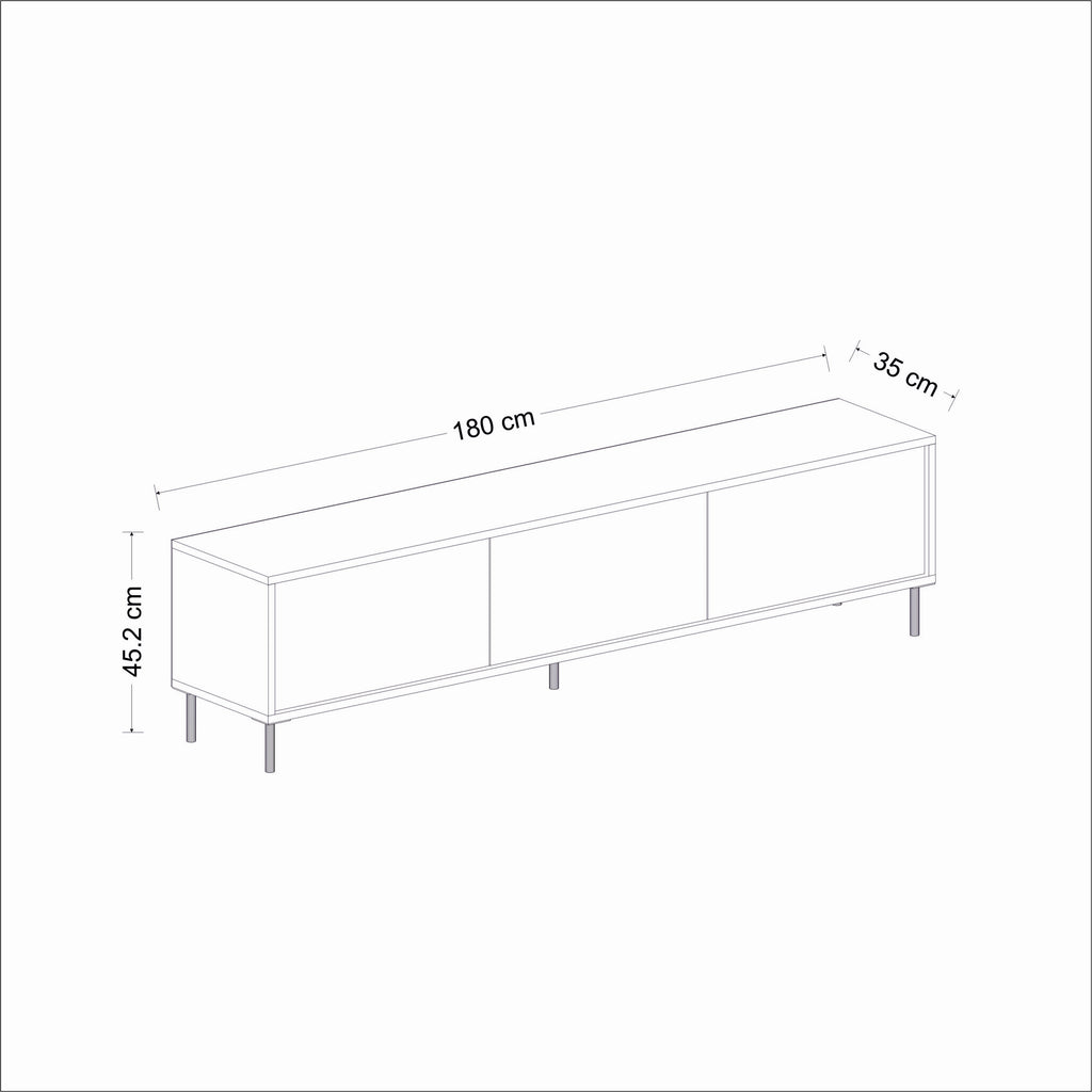 TV Units Imaj - White / Gold