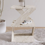Albeni Side Table - Travertine