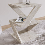 Albeni Side Table - Travertine