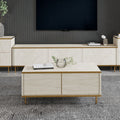 Imaj Coffee Table - Travertine / Gold