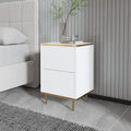 Bedside Tables Imaj - White / Gold