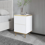 Bedside Tables Imaj - White / Gold