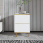 Bedside Tables Imaj - White / Gold
