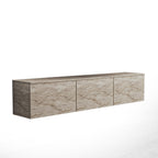 Neon Light TV Unit - Travertine