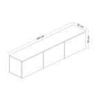 Neon Light TV Unit - Travertine