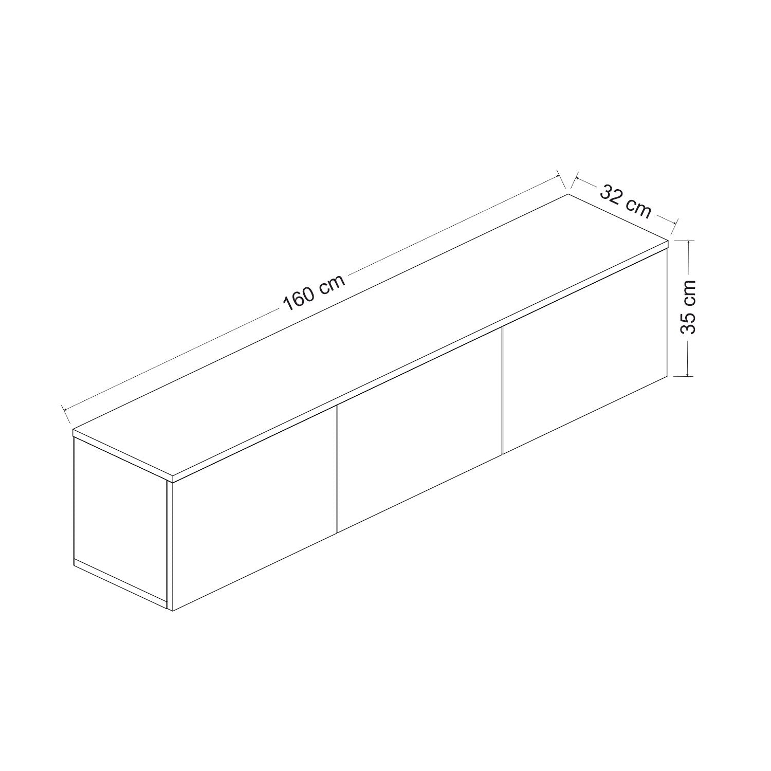 Neon Light TV Unit - Travertine