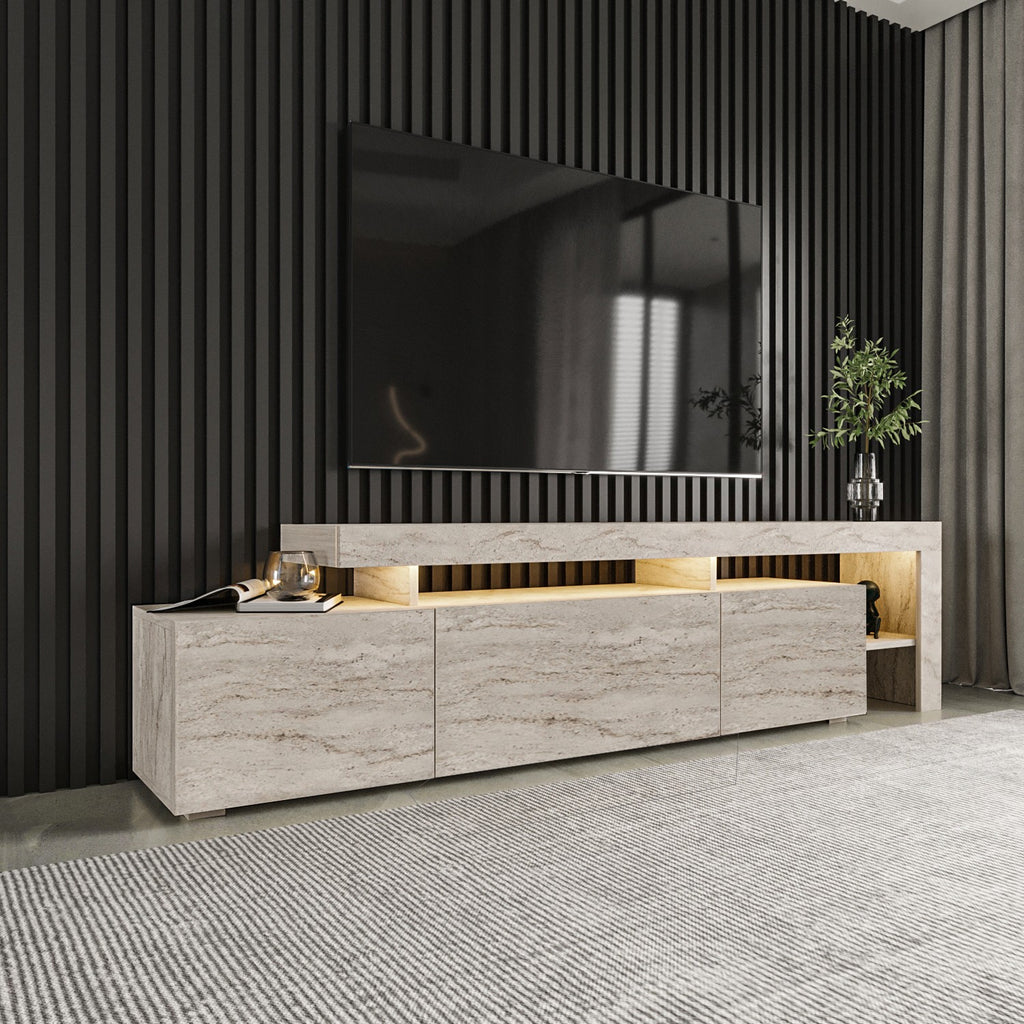 Beliz TV Unit - Travertine