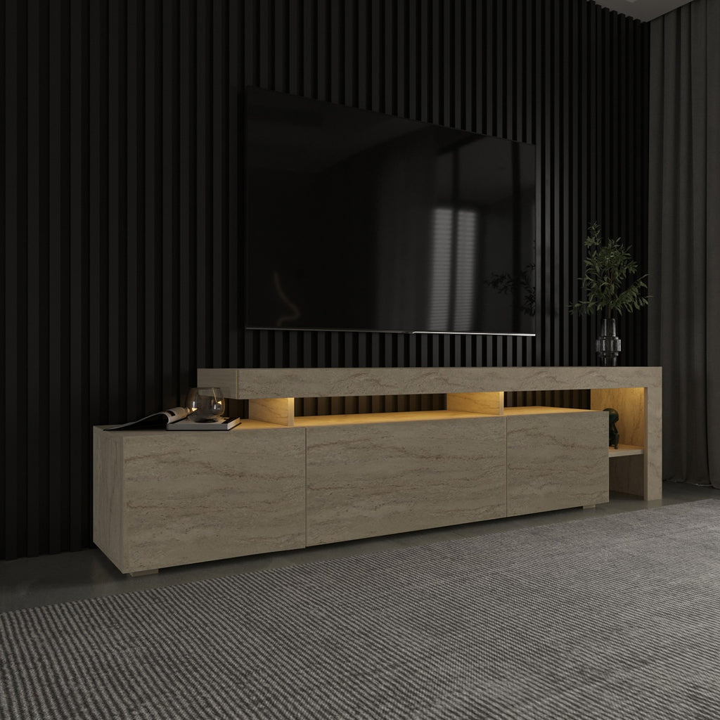 Beliz TV Unit - Travertine